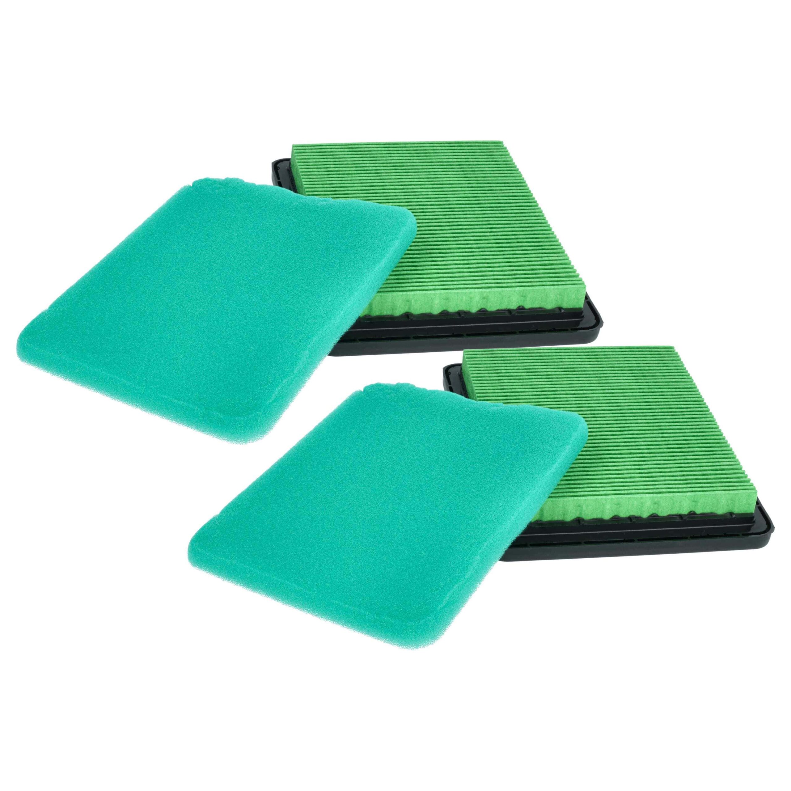 Conjunto de Filtros vhbw para Cortadores de Relva Honda - 2x Pré-filtro + 2x Filtro de Ar