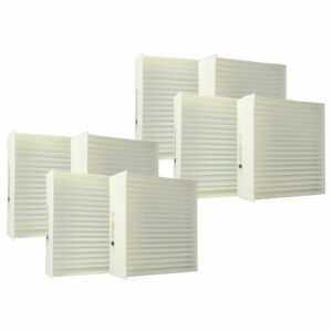 Conjunto de 8 Filtros para Zehnder Climos 200 / Paul Climos 200 - vhbw