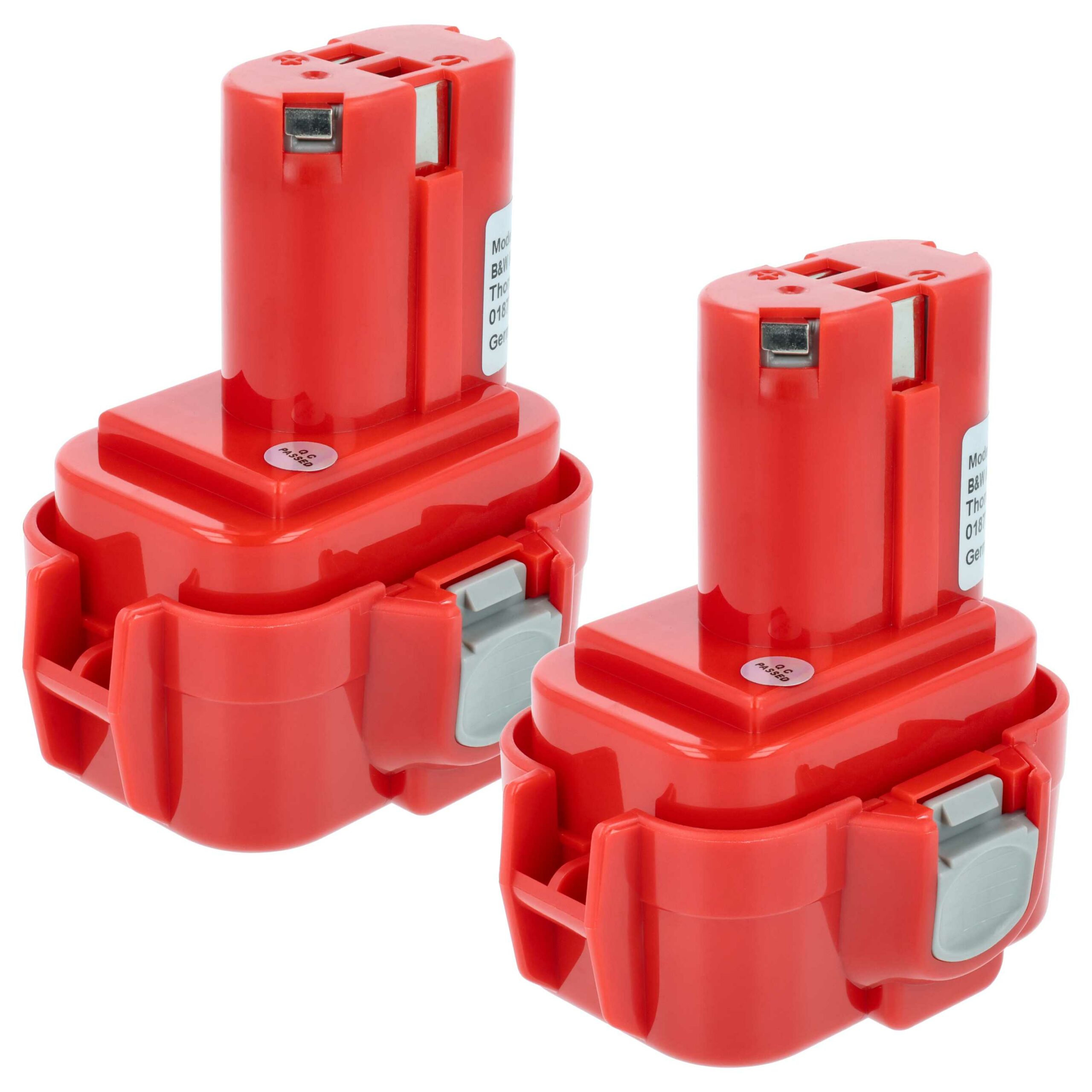 2x Bateria vhbw para Makita 192321-5, 192404-1, 192019-4, 192534-8 - 3000 mAh, 9.6 V, NiMH