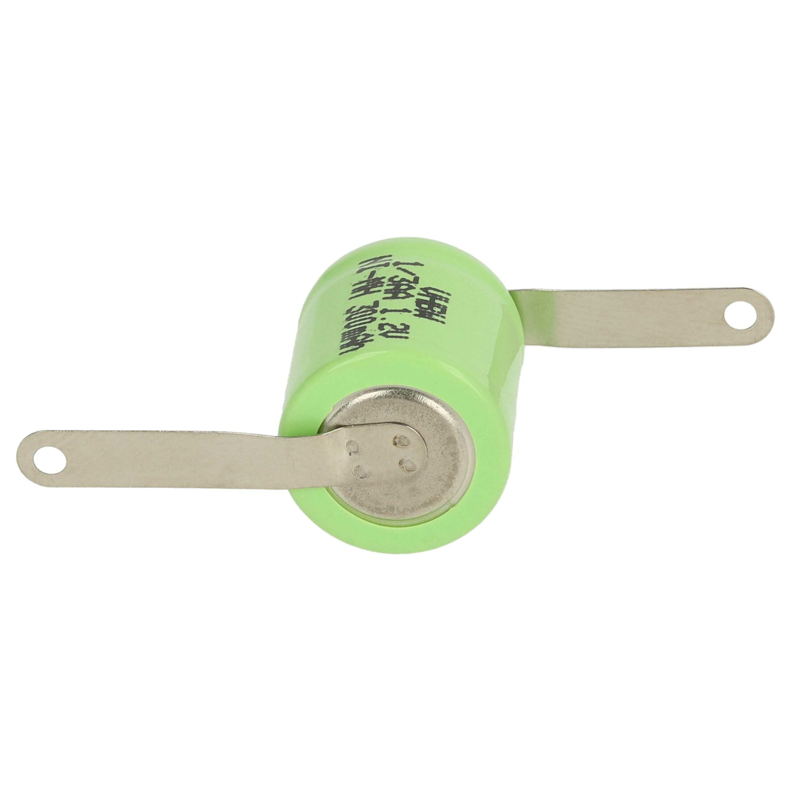 Bateria Recarregável Tipo 1/3AA 300 mAh 1.2V NiMH - Conjunto de 3 Unidades vhbw - Image 3