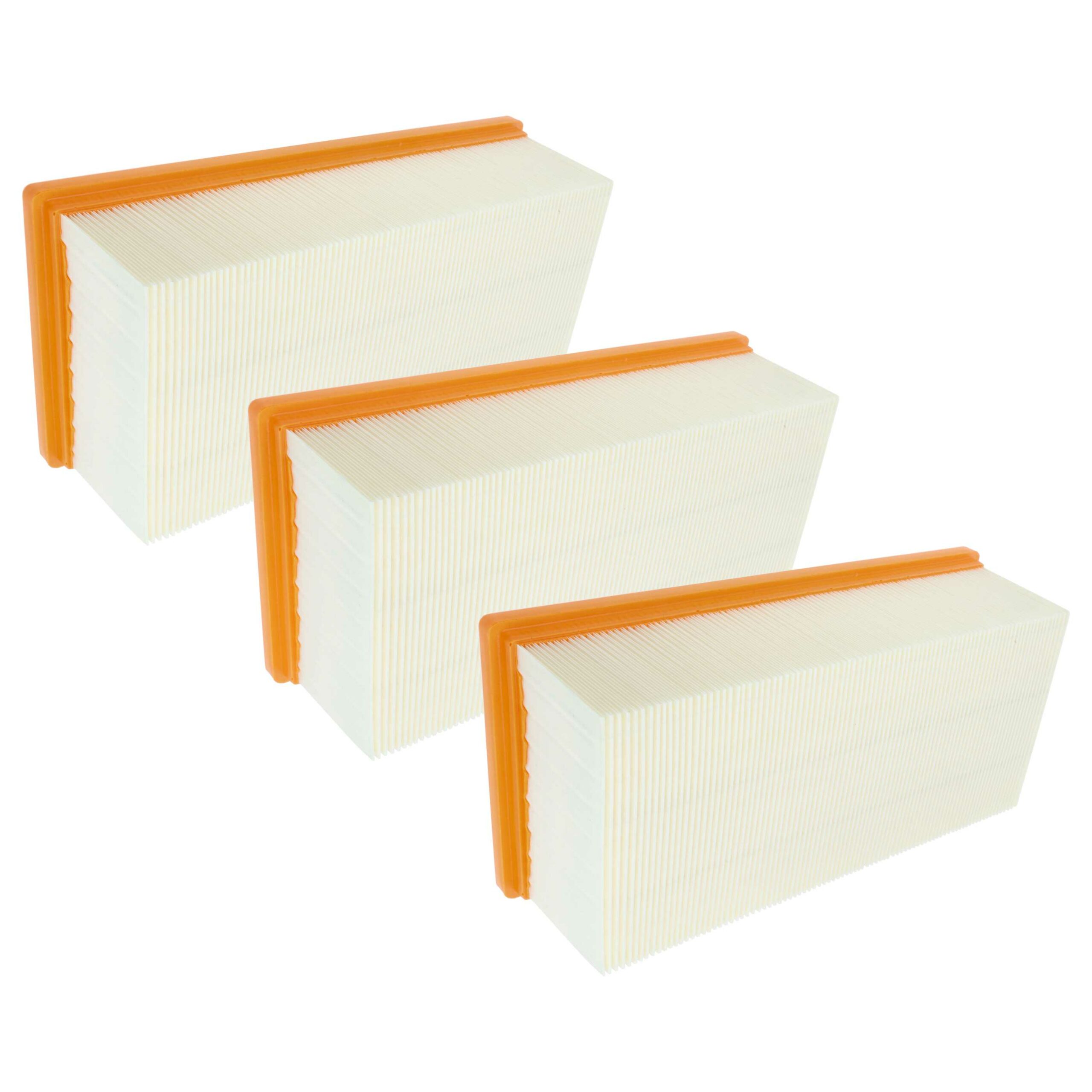 Pack 3x Filtros plissados para Aspirador Kärcher 6.904-284.0 vhbw