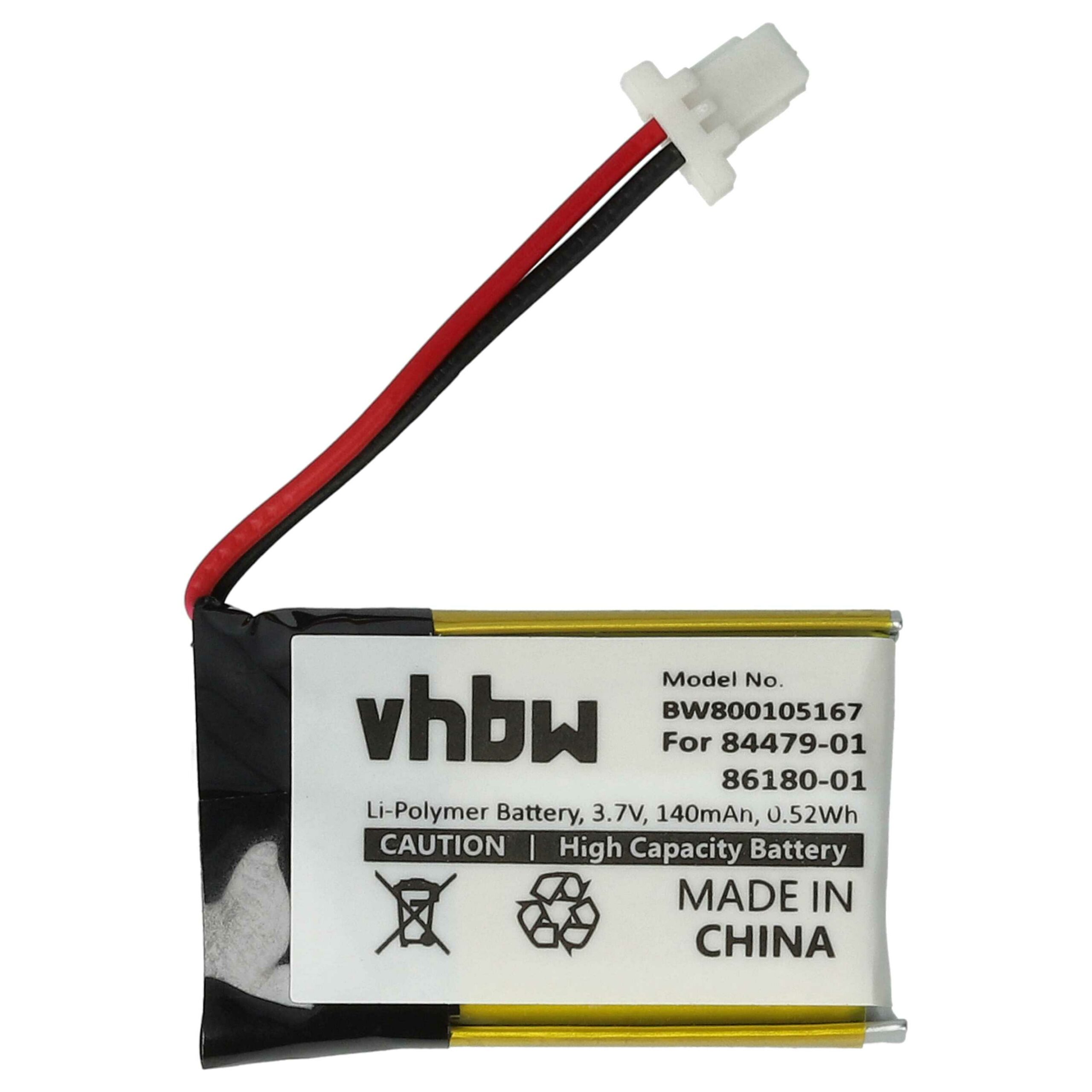 Bateria para Auriculares Sem Fios Plantronics 84479-01, 86180-01 - 140 mAh 3.7 V Li-polímero