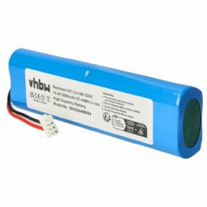 Bateria vhbw para Ecovacs S01-LI-148-2600, S01-LI-148-3400, S01-LI-148-3200 - 2600mAh, 14.4V, Li-Ion