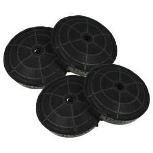 4x Filtro de Carvão Ativado para AEG 405517113/8, Zanussi - 17,2 cm