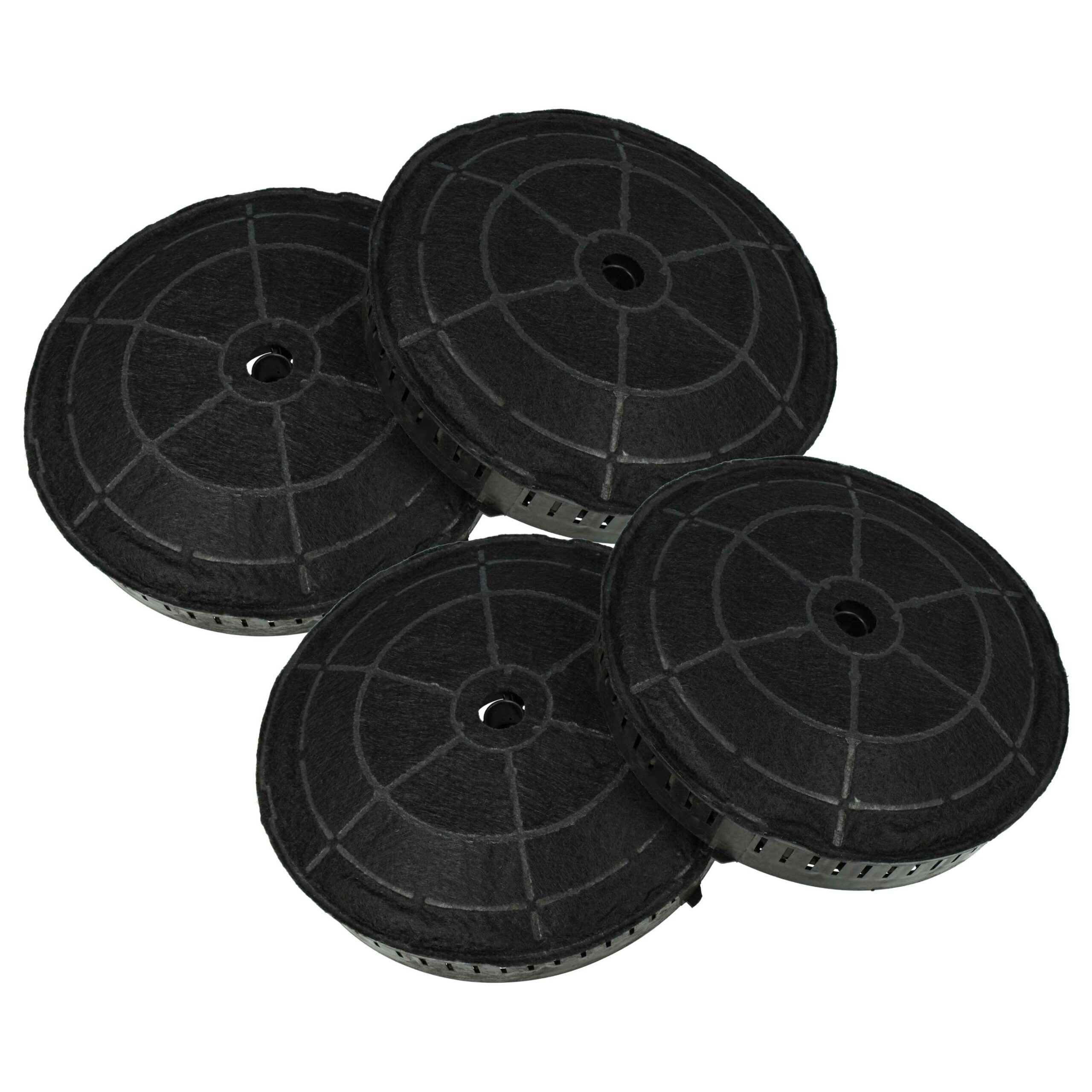 4x Filtro de Carvão Ativado para AEG 405517113/8, Zanussi - 17,2 cm