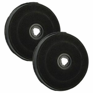 2x Filtro de Carvão Ativado Compatível com Zanussi Tipo E233, 9029793594 - 23 cm