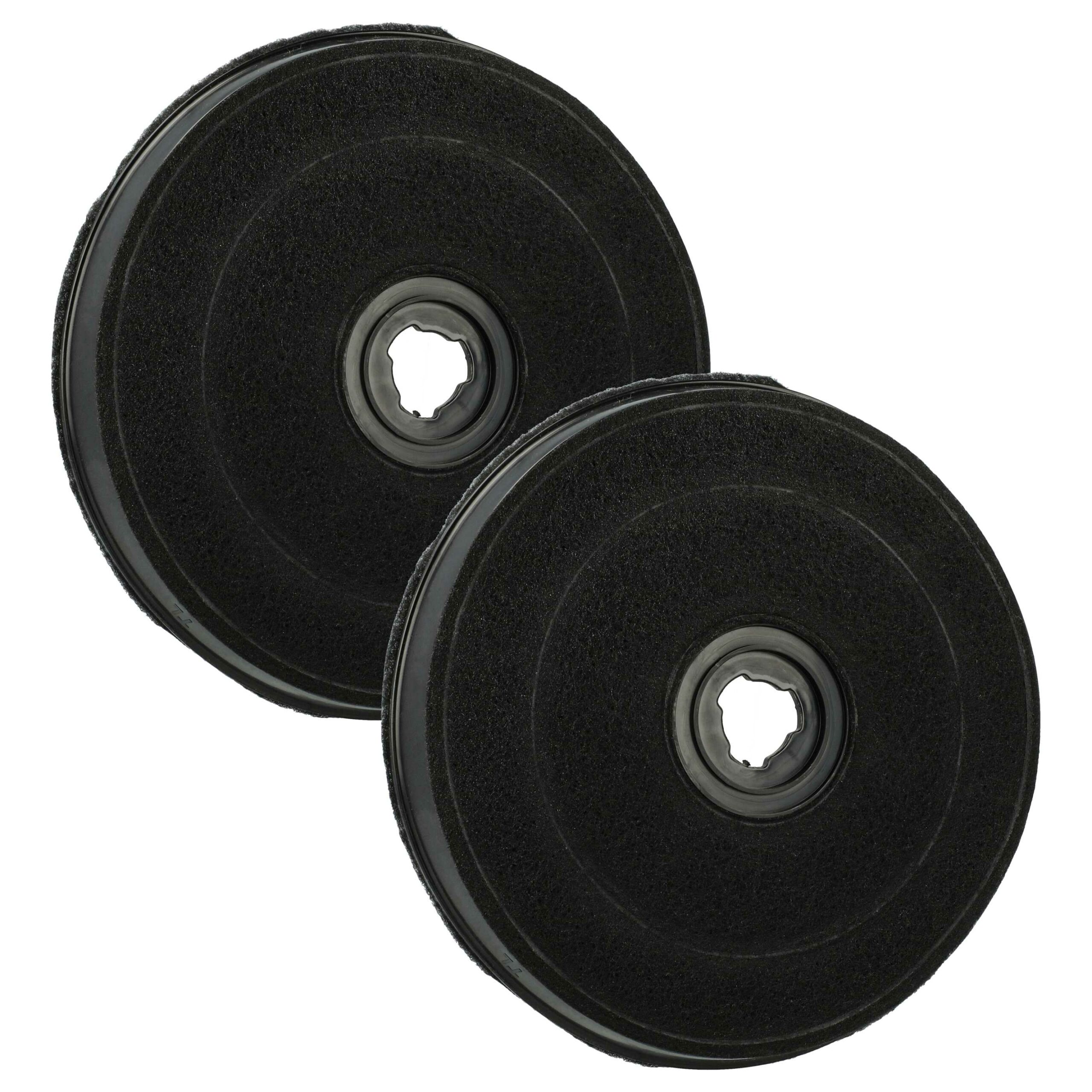 2x Filtro de Carvão Ativado Compatível com Zanussi Tipo E233, 9029793594 - 23 cm