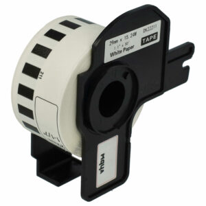 Rolo de Etiquetas compatível com Brother DK-22211 - Premium 29 mm x 15,24 m + Suporte
