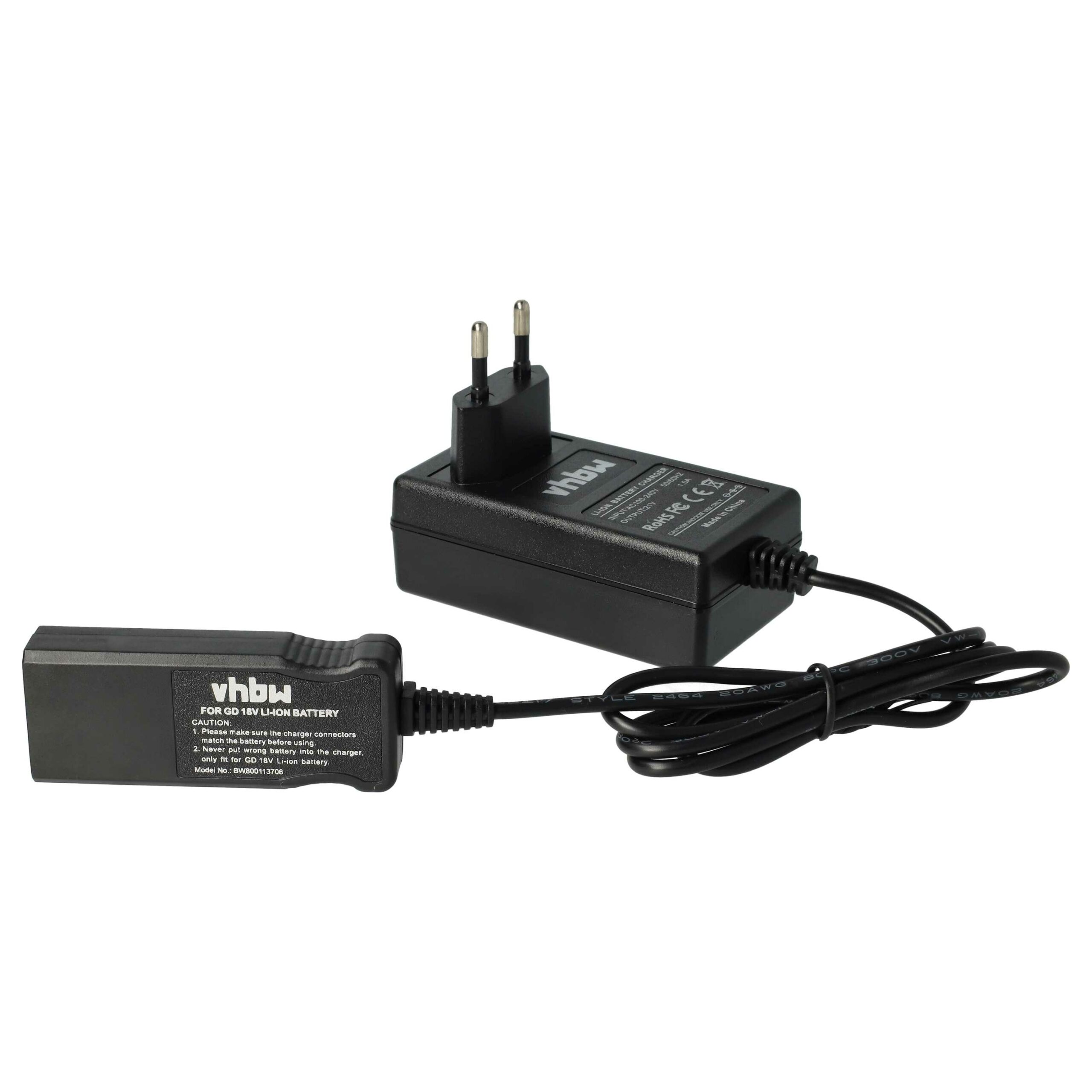 Carregador compatível com cortador de relva Gardena 48-Li 8878 ErgoCut bateria Li-Ion (18 V) - Image 3