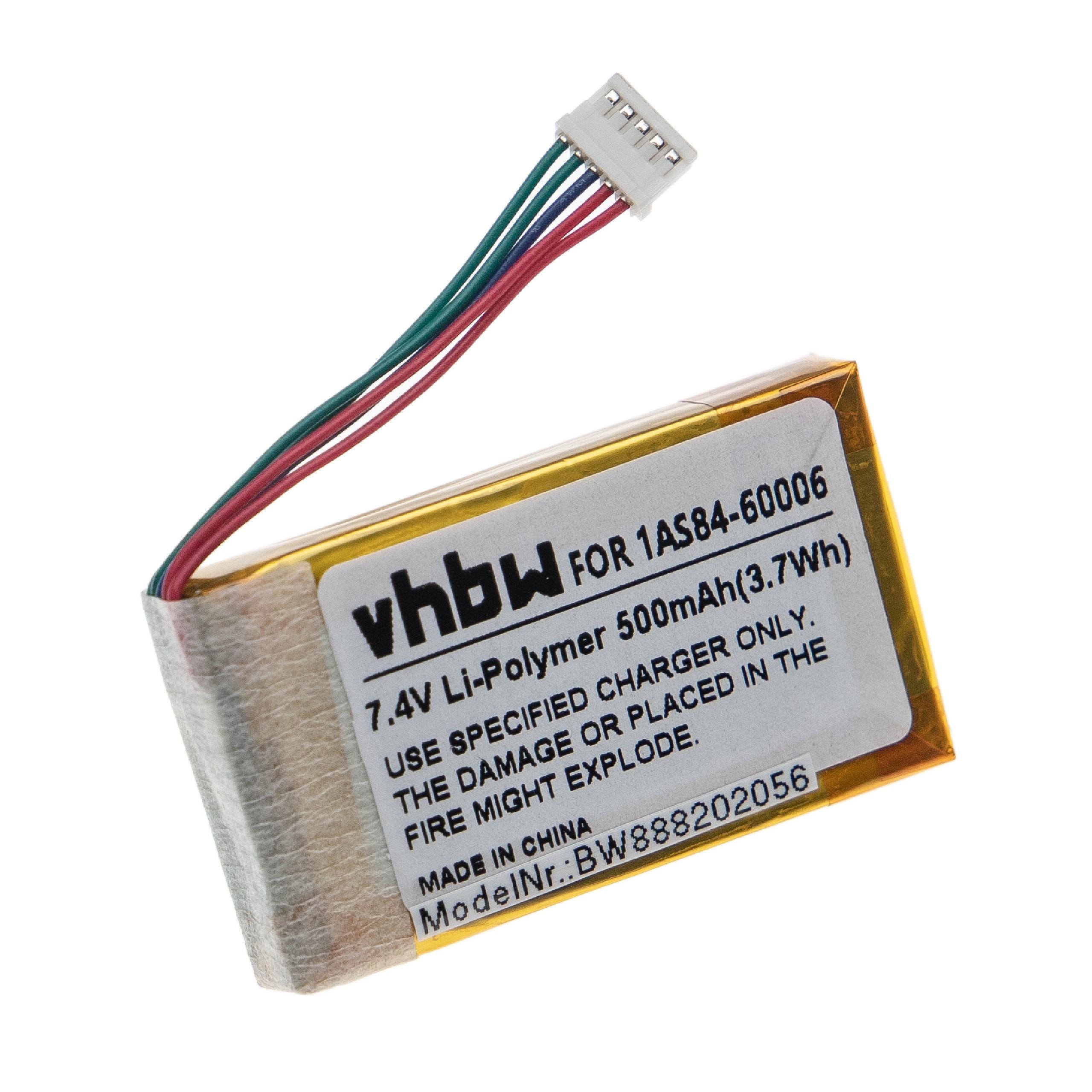 Bateria vhbw para Impressoras HP - Substitui 1AS84-60006 - 500 mAh 7.4 V Li-Ion