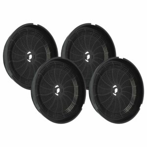 Filtro de Carvão Ativado vhbw para Coifa Candy - Pack 4 Unidades (Compatível com AEG, Electrolux, Gorenje e mais)