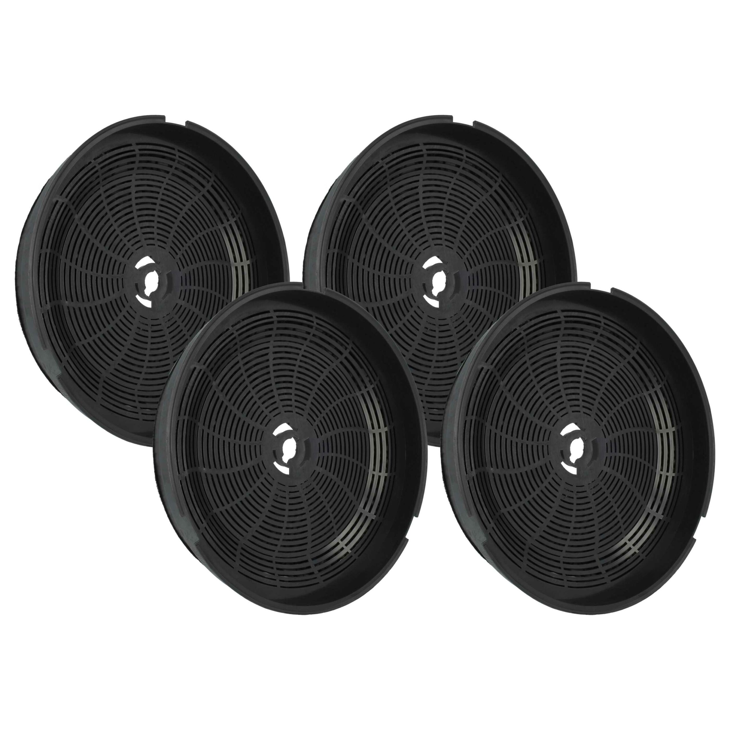 Filtro de Carvão Ativado vhbw para Coifa Candy - Pack 4 Unidades (Compatível com AEG, Electrolux, Gorenje e mais)