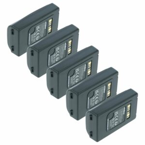 5x Bateria vhbw para Datalogic 94ACC0048, BT-0015, 94ACC0046 - Scanner POS 5200 mAh 3.7V