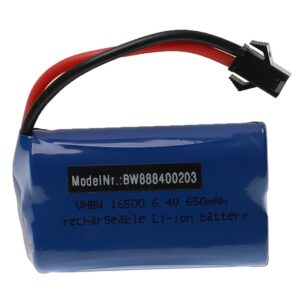 Bateria vhbw 650 mAh 6.4 V LiFePO4 para Wltoys - Conector SM-2P