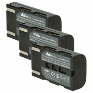 Bateria para Videocâmara Samsung vhbw - 3x Bateria 600 mAh 7.2V Li-Ion (SB-LSM160, SB-LSM320, SB-LSM80)
