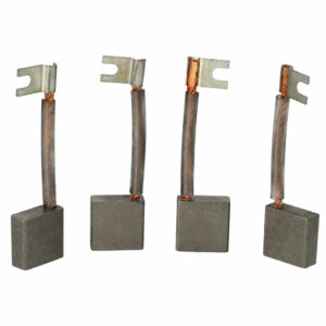 4 Escovas de Carvão de Substituição vhbw para Asein 3887 - 24,5 x 24,9 x 9,9 mm