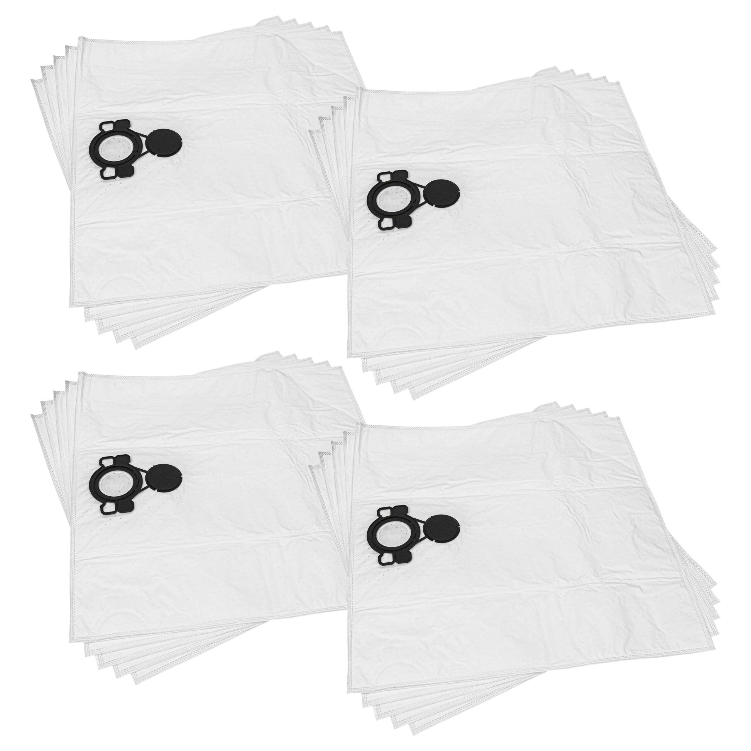 20x Sacos para Aspirador Milwaukee 4932352308 - Poliéster/Microfibra vhbw