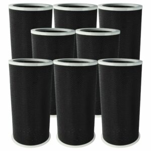 Pack 8x Filtros de Carvão Ativado para Xiaomi Mi Air Purifier 2C, 2H, 2S, 3C - vhbw