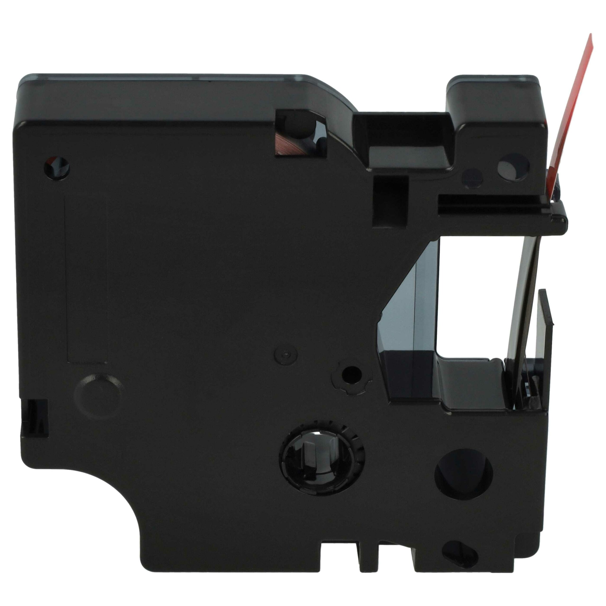 Fita de Etiquetas compatível com Dymo D1 43617 - 6 mm Preto sobre Vermelho - Image 4