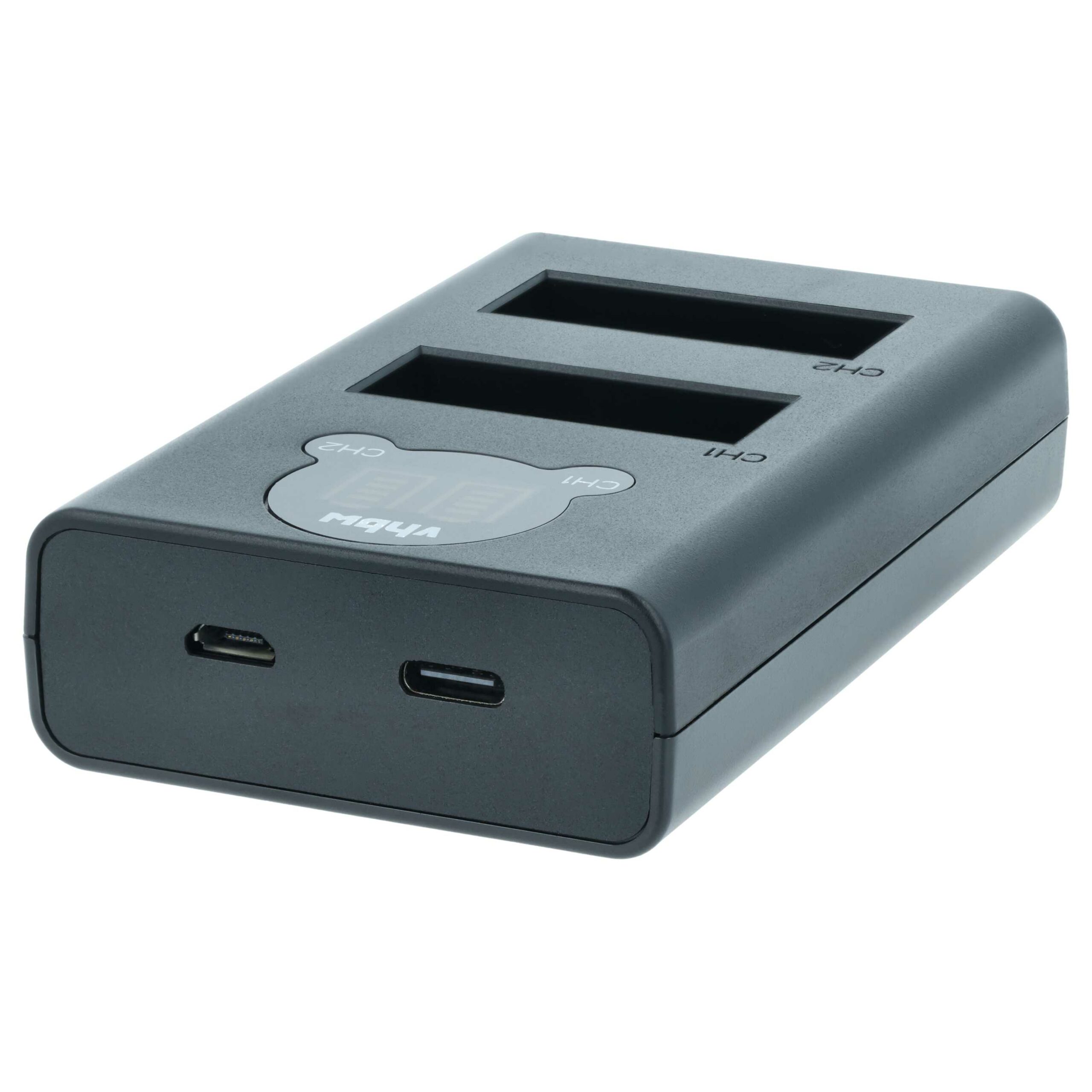 Carregador Duplo Micro-USB + USB-C para GoPro Hero 9, 10 com Cabo USB-C - vhbw - Image 2