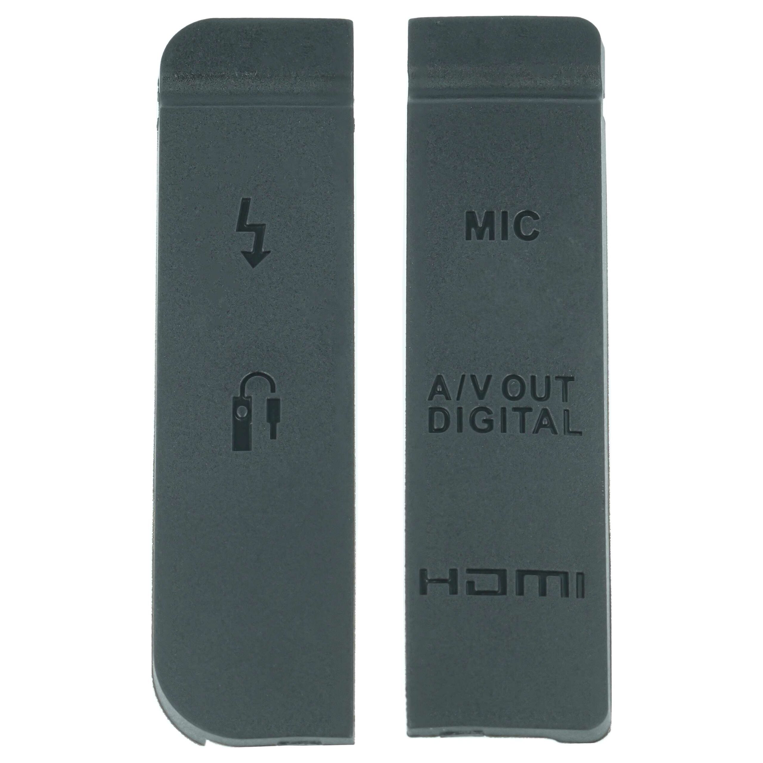 2x Tampas Protetoras de Terminais para Canon EOS 7D - HDMI, A/V Digital, Micro, PC/Flash, Controlo Remoto - Image 3