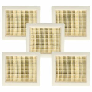 5x Filtro Plissado vhbw para Aspiradores Hilti VC 5, VC 75-1, Würth e Worx