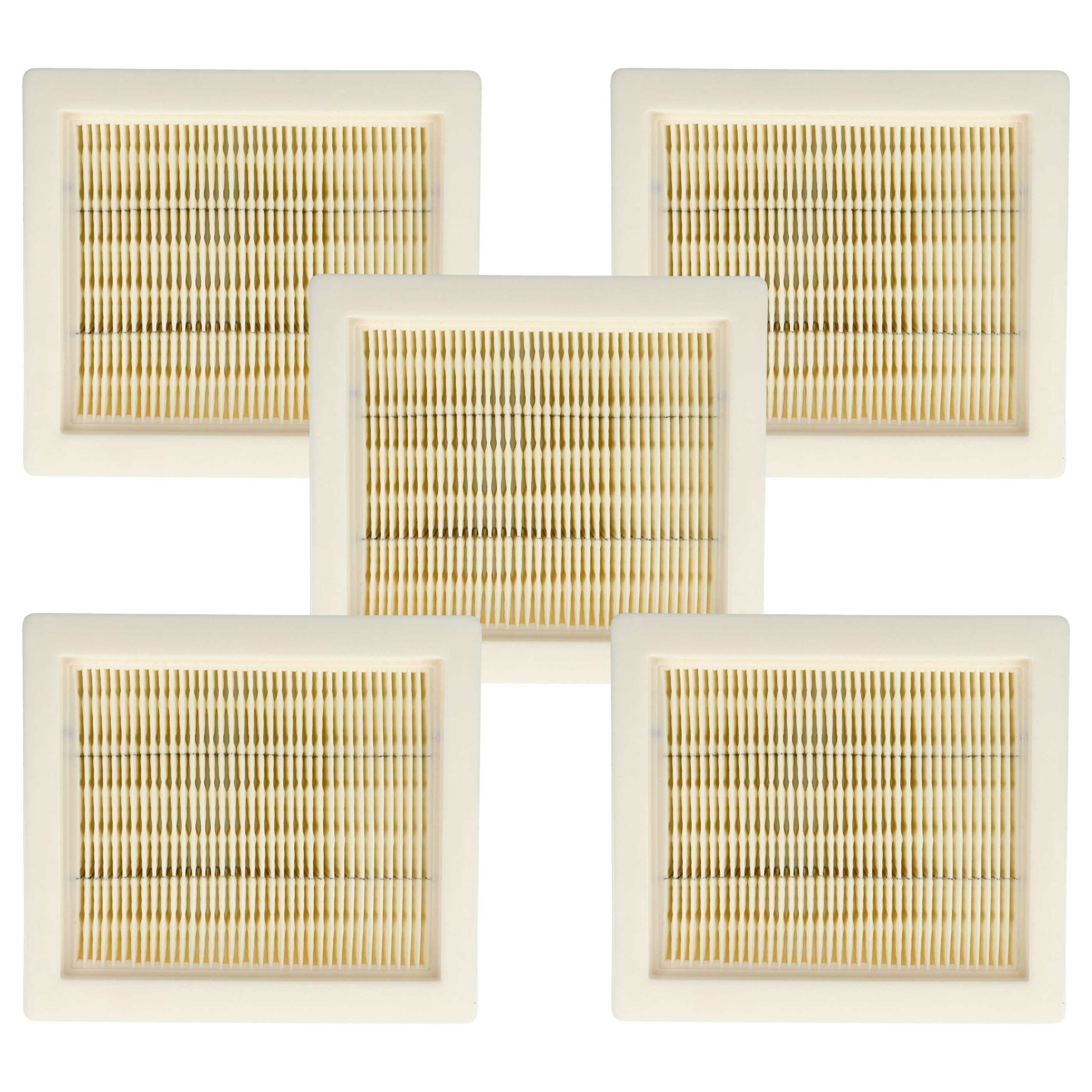 5x Filtro Plissado vhbw para Aspiradores Hilti VC 5, VC 75-1, Würth e Worx