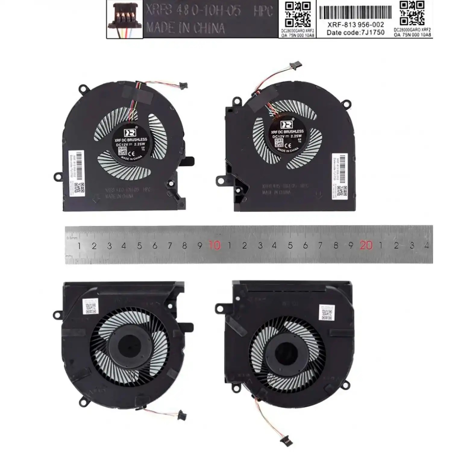 VENTOINHA GPU PARA PORTÁTIL HP OMEN 15-EN 15-EK | XRF-813 956-002 4PINOS