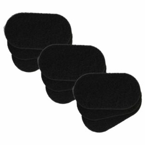 9x Filtro de Carvão Ativado vhbw para Fryer / Fritadeira Tefal Seb XA500024 - 6.5 x 9.1 x 0.9 cm