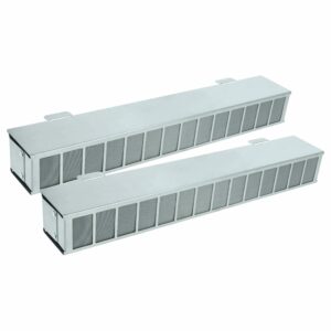 vhbw 2x Filtro de carvão ativado Longlife para exaustor Miele DAD 4x4x (substitui Miele DKF 30-R)