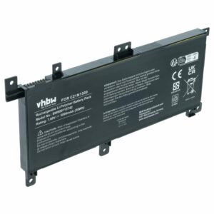 Bateria para Portátil vhbw para Asus C21N1509 (5000 mAh, 7.6 V)