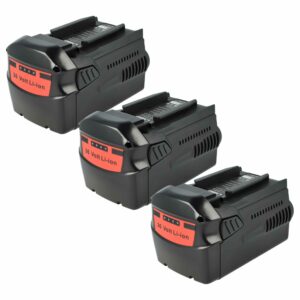 3x Bateria EXTENSILO para Ferramentas Elétricas Hilti B36, B36V - 7000 mAh, 36 V