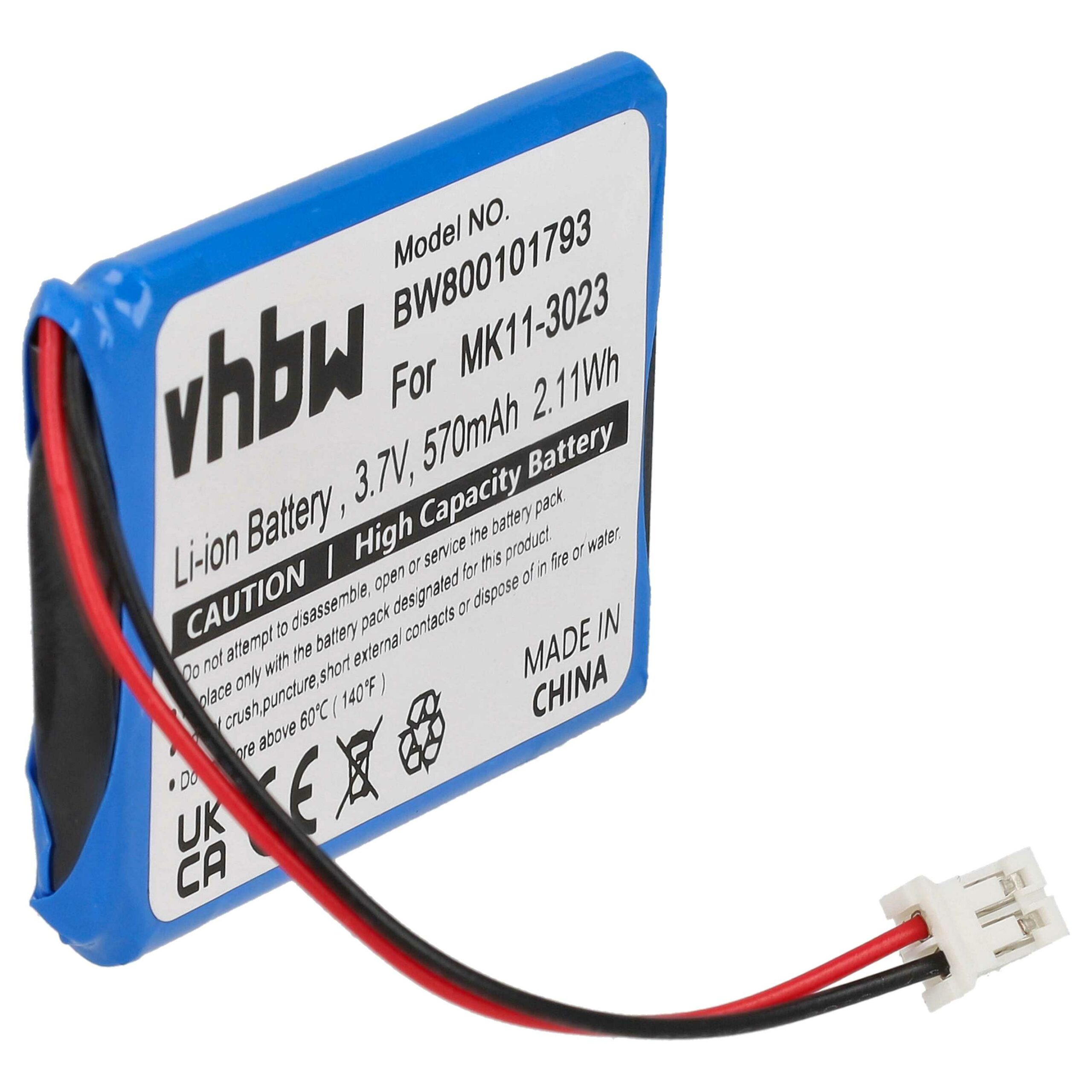 Bateria vhbw para Comando Sony PlayStation (600 mAh, 3.7 V, Li-Ion) - Image 3