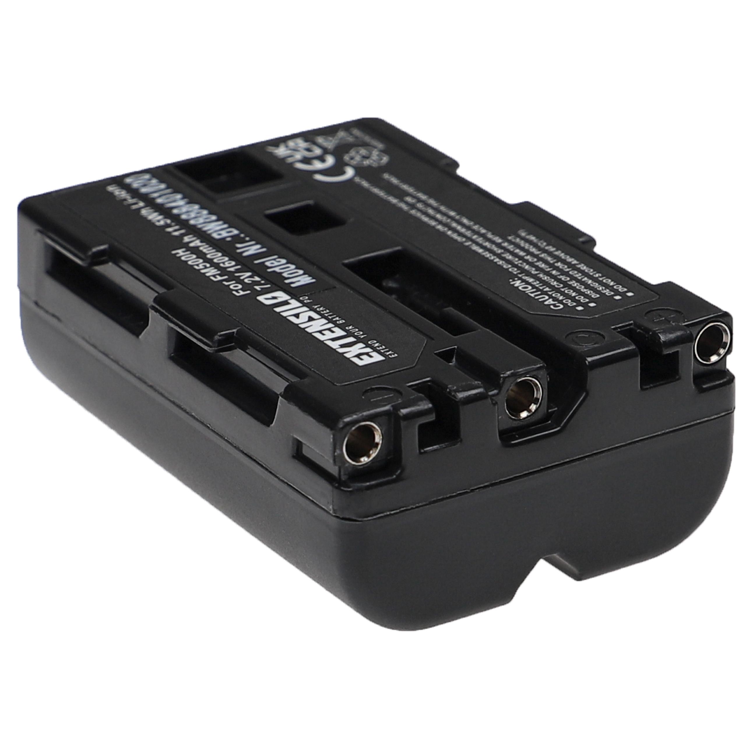 2x Baterias EXTENSILO para Sony NP-FM500H - 1600mAh, 7.2V, Li-Ion - Image 3