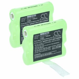 Pack de 2 Baterias vhbw para Rádio Midland PB-X7, BATT10, AVP13 - 1500 mAh 3.6 V NiMH