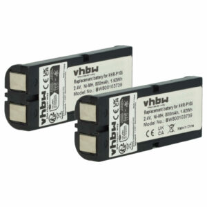 2x Bateria vhbw para telefone fixo Philips / Panasonic / Toshiba 800 mAh 2.4 V NiMH