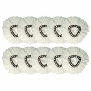 10x Recargas de esfregona vhbw para Vileda 152623 - Microfibra, Branco