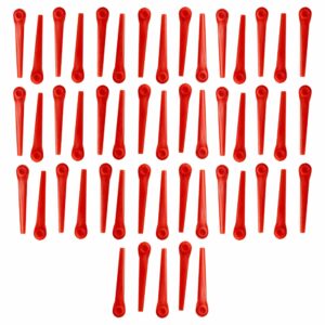 50x Lâminas de Substituição vhbw para Corta-Relvas Gardena RotorCut 5368-20 Laranja