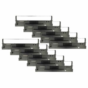 10x Fita de Tinta vhbw para Tally 99041, Impressora de Matriz de Pontos e Recibos - Preto