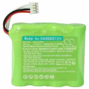 Bateria para detetor de gás vhbw substitui Testo 0515 0097 - 2000 mAh 4.8 V NiMH
