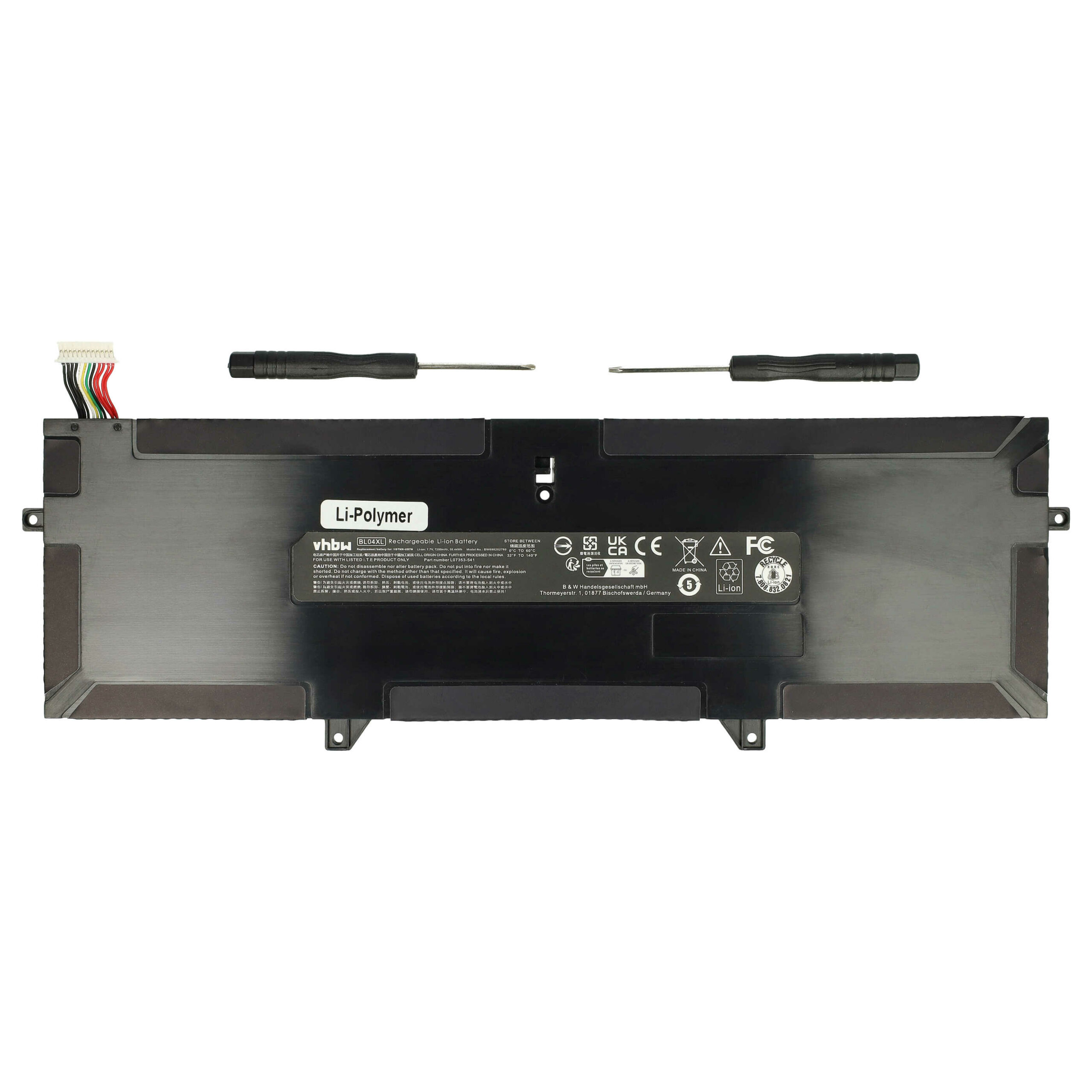 Bateria para Portátil vhbw para HP EliteBook x360 1040 G5 7200 mAh 7.7 V