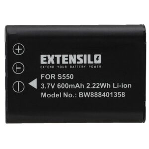 Bateria EXTENSILO para Nikon EN-EL11 / Pentax D-Li78 - 600mAh, 3.7V