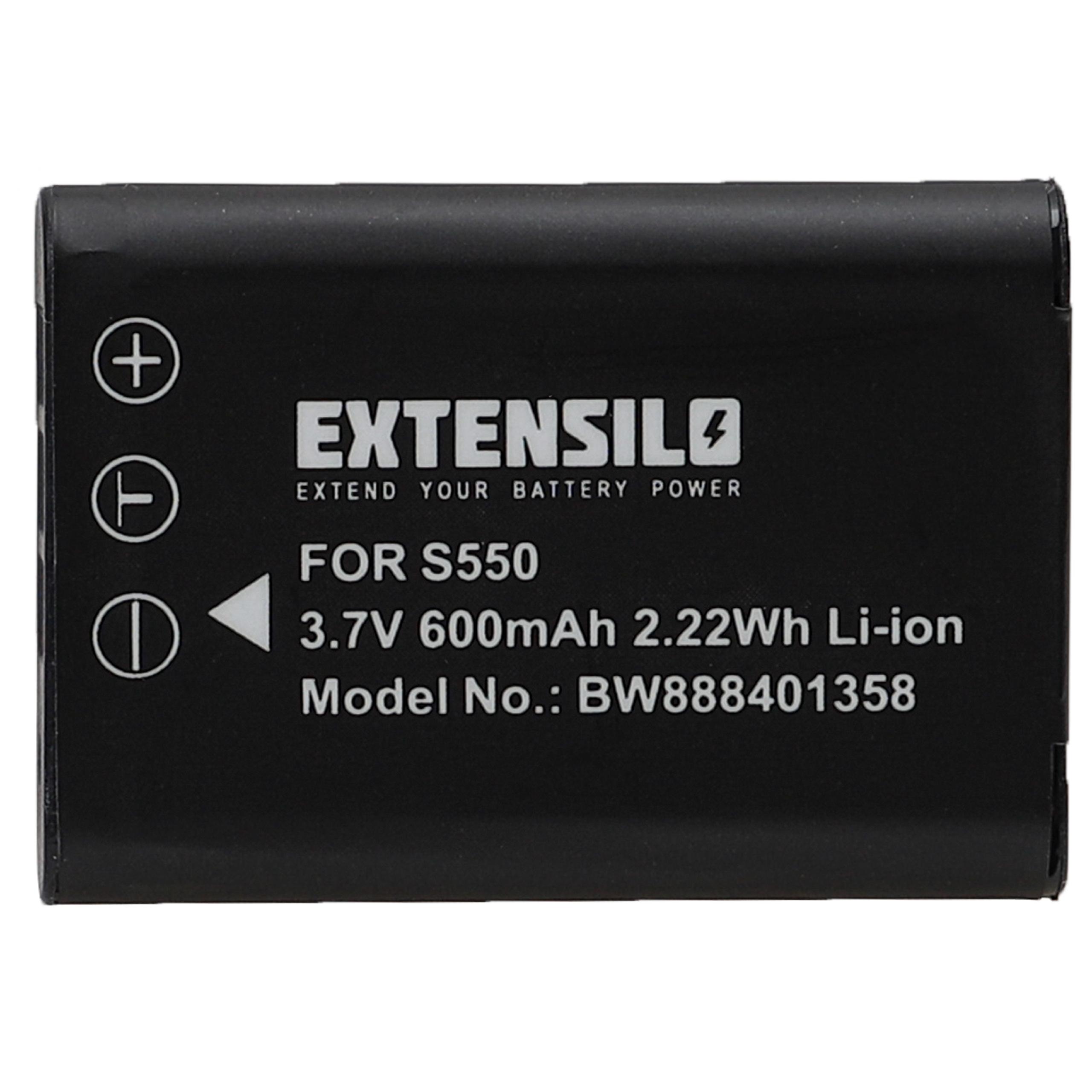 Bateria EXTENSILO para Nikon EN-EL11 / Pentax D-Li78 - 600mAh, 3.7V