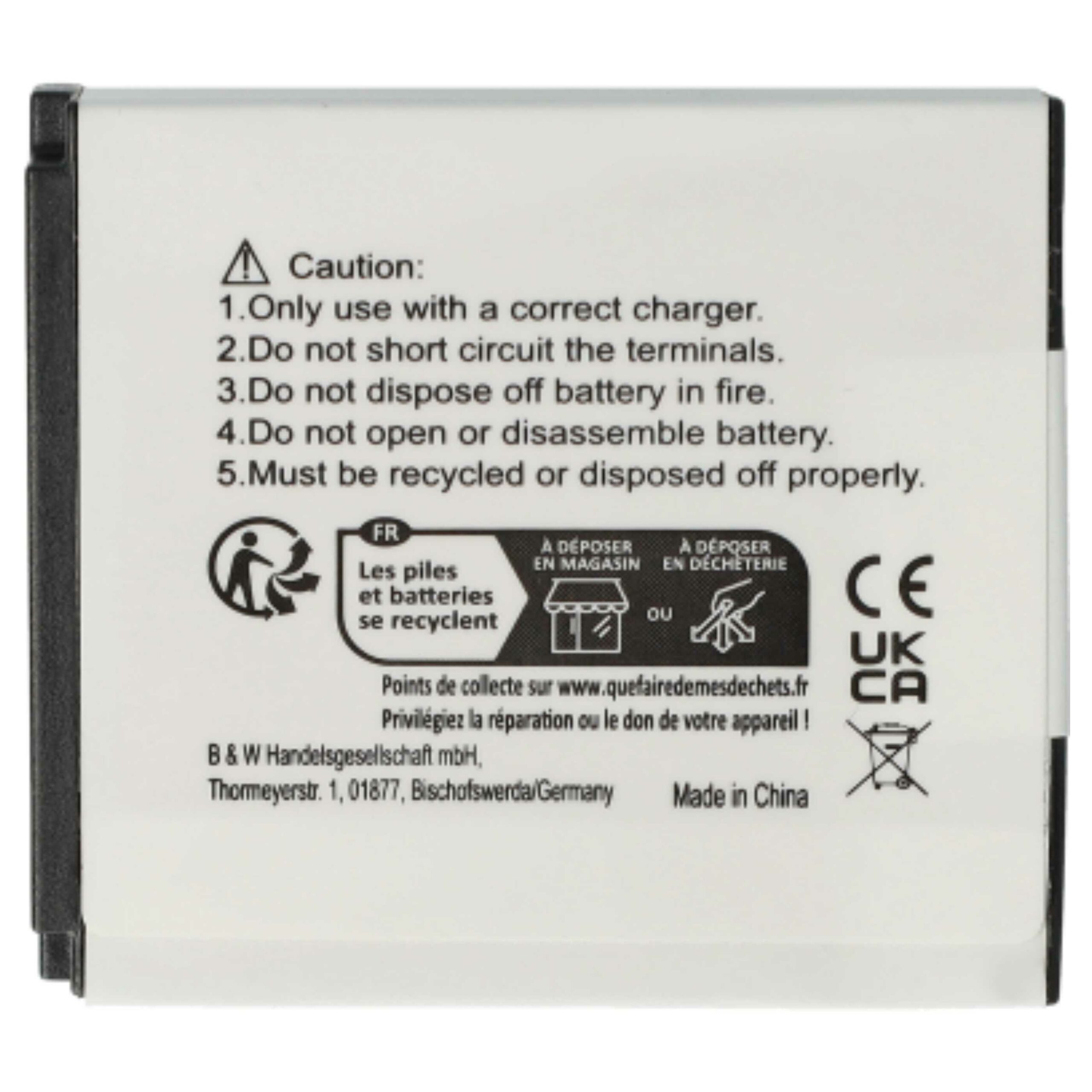 Bateria vhbw para Câmara Samsung IA-BP125A / HMX-M10 / HMX-Q10 1100 mAh 3.6 V (3 unidades) - Image 4