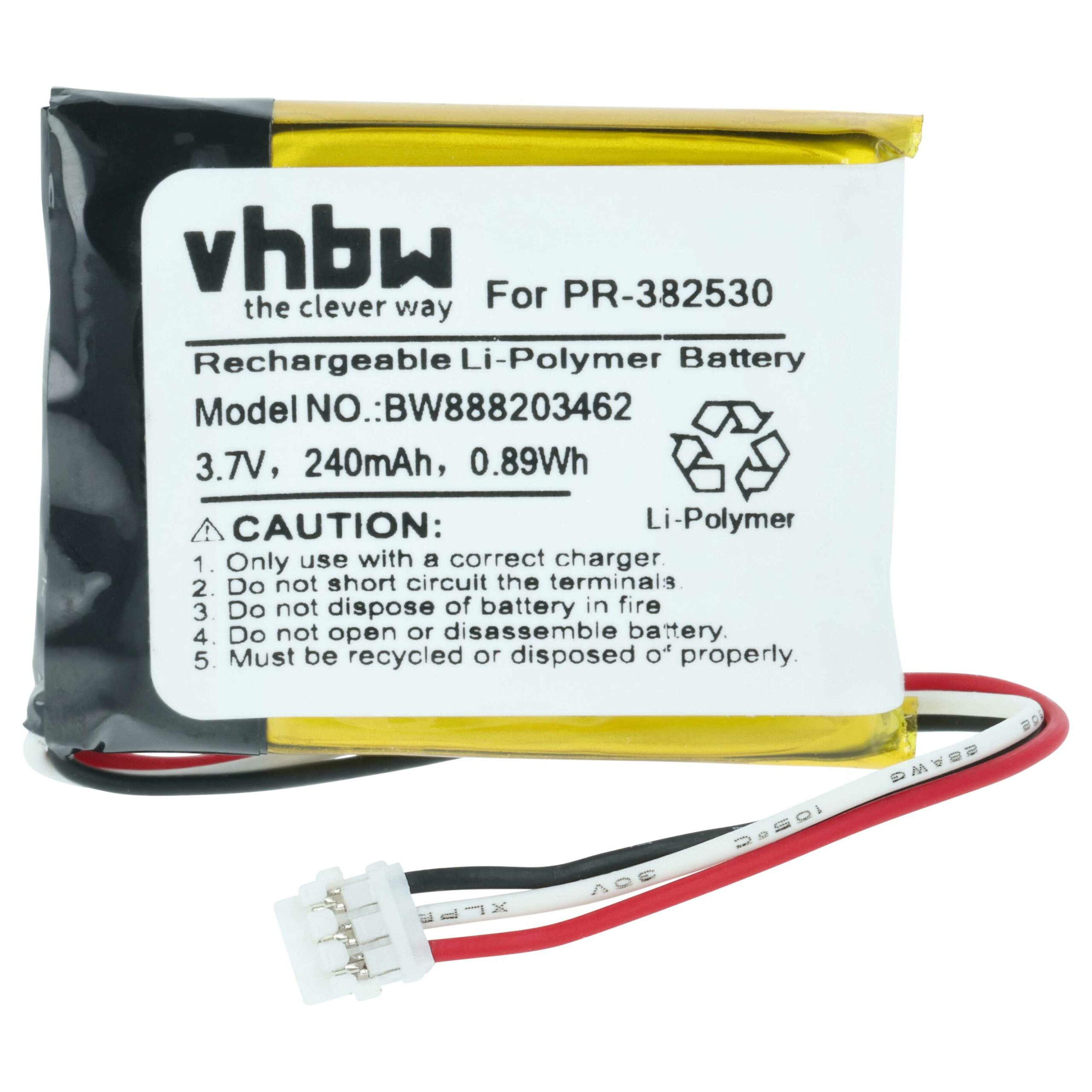 Bateria Smartwatch para Suunto PR-382530 - 240 mAh 3.7 V Li-polymer - Image 3