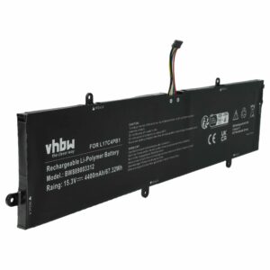 Bateria vhbw para Lenovo IdeaPad 720S-15, V730-15 4400 mAh 15.3 V