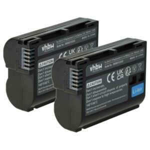2x Baterias vhbw para Nikon EN-EL15, EN-EL15c - 1400mAh, 7V