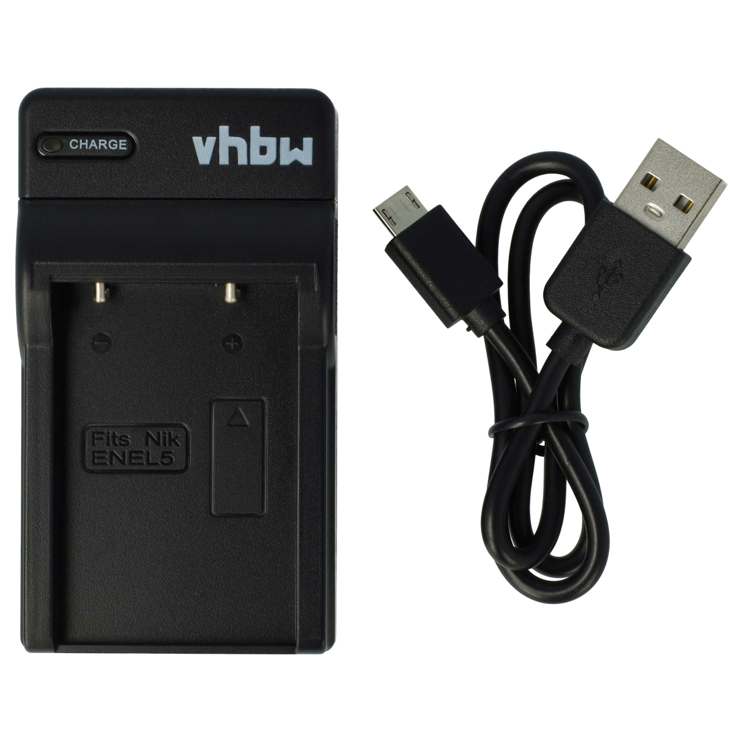 Carregador USB-C vhbw + Cabo para Nikon, Klicktel Coolpix - 0.5 A