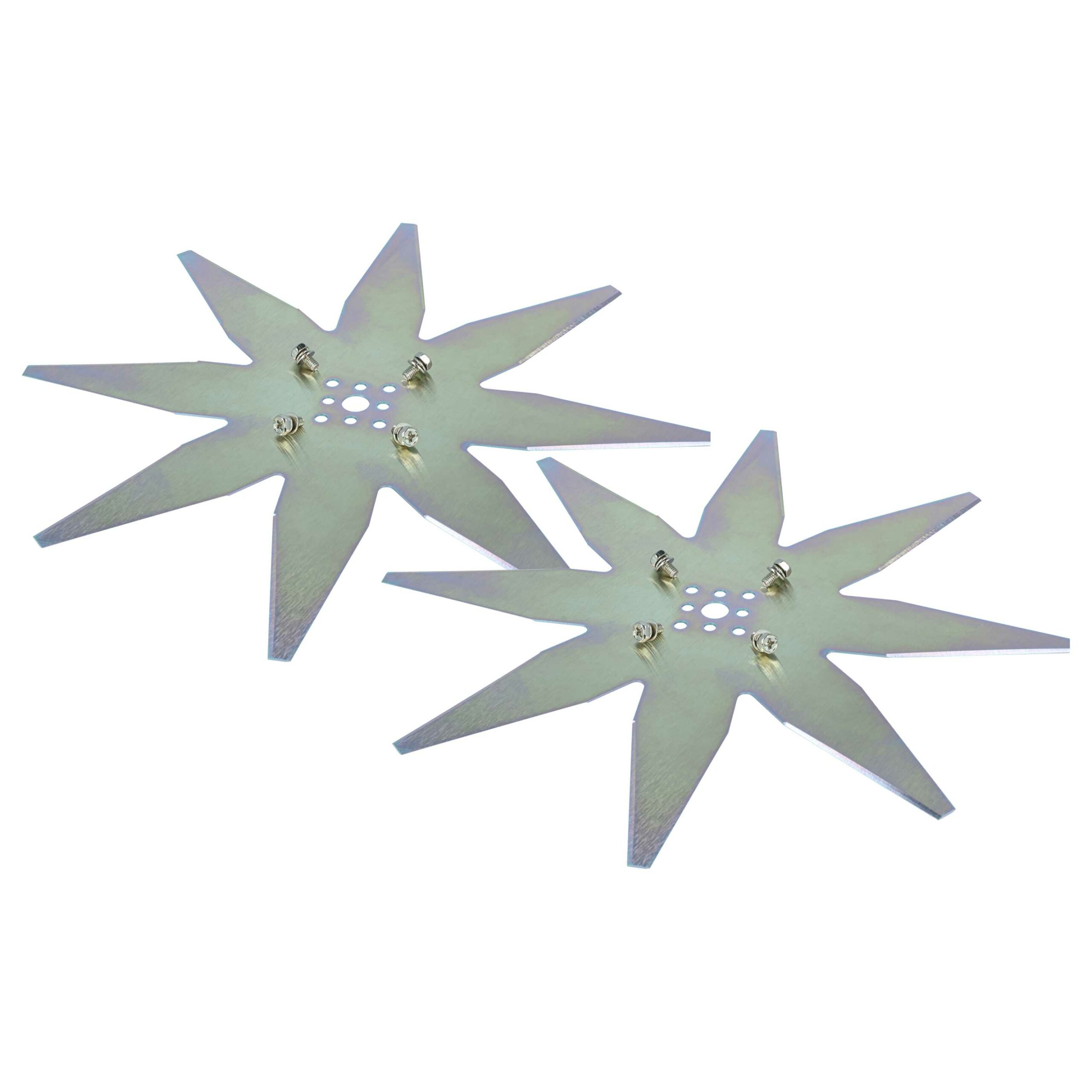 2x Lâminas de Substituição vhbw para Cortadores de Relva Zucchetti LIZARD e Ambrogio - Aço, 25cm
