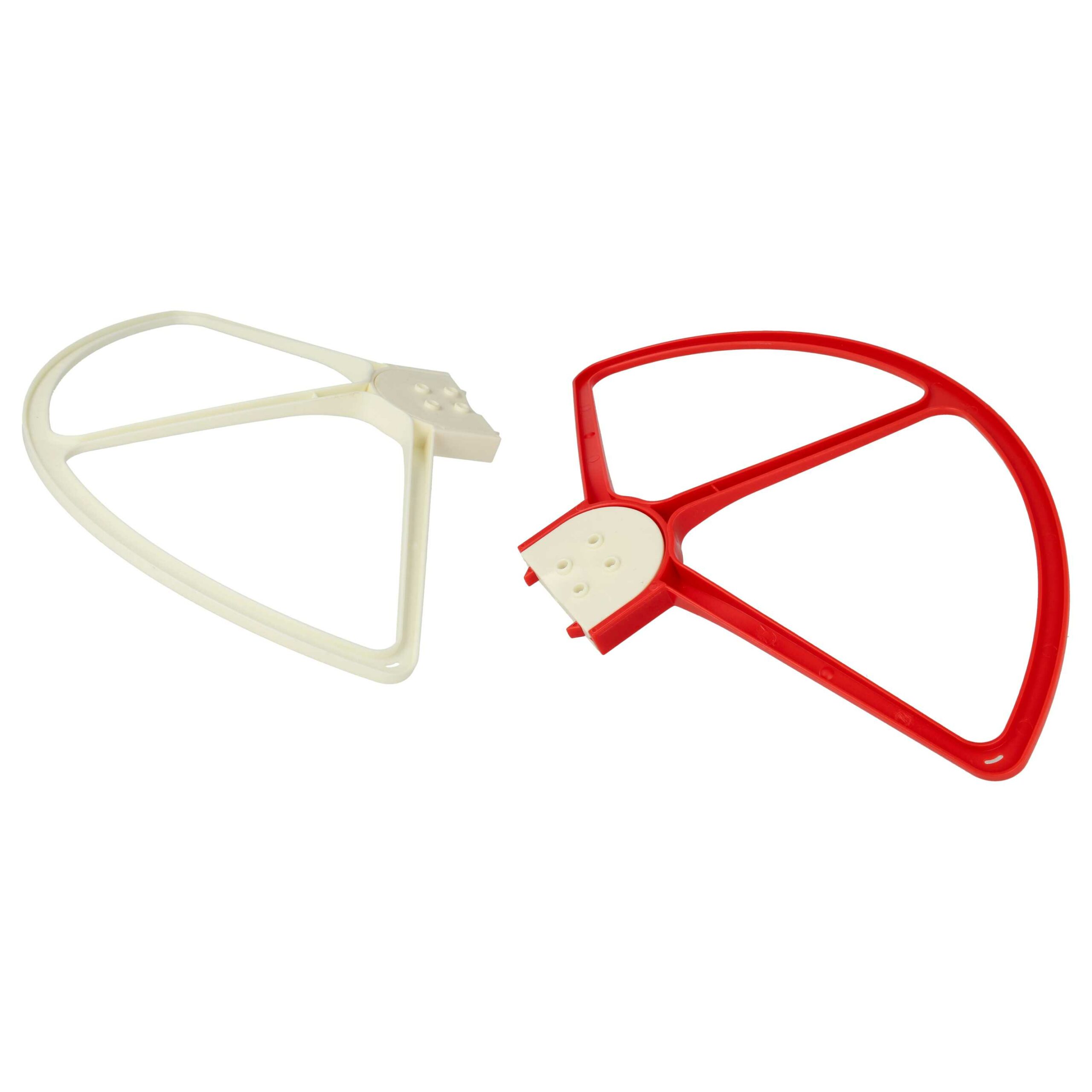 Proteções de Hélices vhbw para DJI Phantom / FC40 - 4x, 25.5 cm - Branco / Vermelho - Image 2